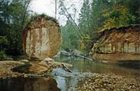 Mushroom rock in Amata